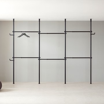 衣架專家 史密斯 6層衣架 38mm  391 x 260 cm  黑色