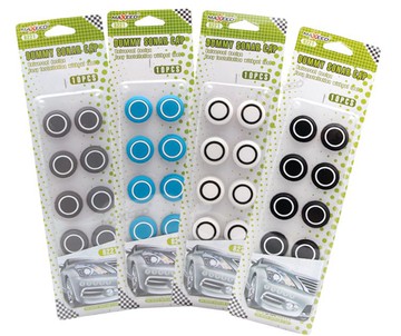 汽車防撞條貼保險杠保護橡膠貼門邊車身防蹭刮條小圓點 10個裝