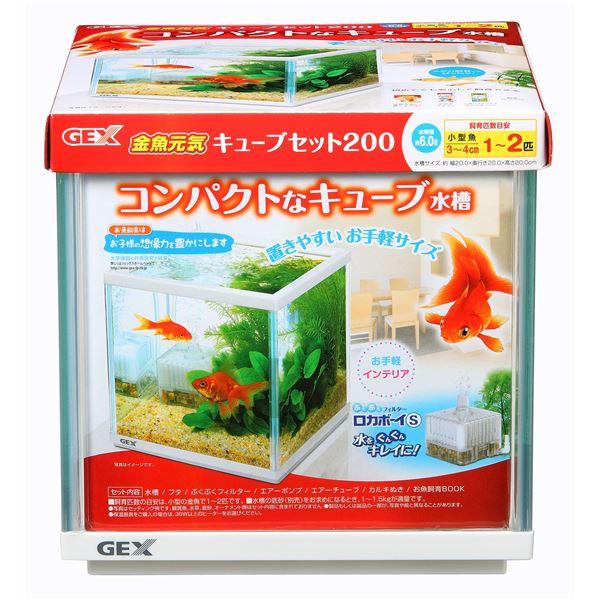 ジェックス 金魚元気キューブセット200 〔水槽用品〕 〔ペット用品〕