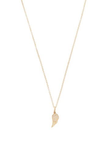 Ef Collection - 14kt yellow gold Angel Wing diamond necklace - women - 14kt Yellow Gold/Diamond - One Size