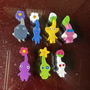 破盤下殺🌹皮克敏橡皮擦 皮克敏填充橡皮擦 瓶裝迷你橡皮擦 公仔橡皮擦  つめつめ消しゴム 收藏展示 辦公室療癒小物 迷