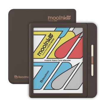 Readmoo 讀墨 mooInk Nana 7吋 彩色電子書閱讀器-巧克力馬丁尼+7吋磁吸殼