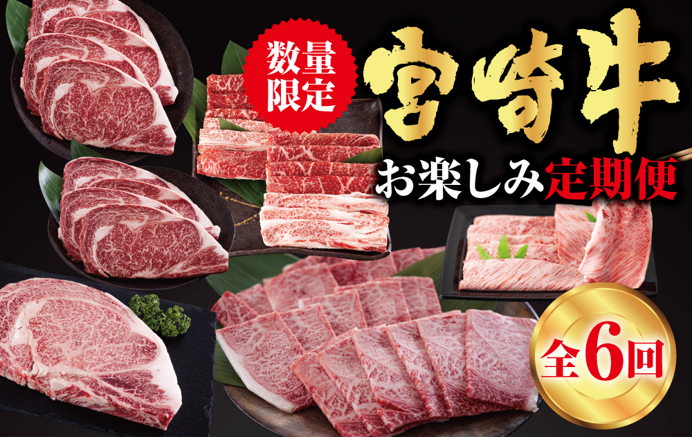  宮崎牛 ロースステーキ 肩焼肉 ワンポンドステーキ もも バラ すき焼き 肩ロース 冷凍 送料無料 国産 黒毛和牛 A5 A4等級 ブランド 牛肉 霜降り バーベキュー キャンプ BBQ 宮崎県産 母の日 父の日 プレゼント ギフト 贈り物 6ヶ月 セット