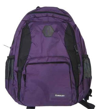 雪黛屋 KAWASAKI後背包中小容量13吋電腦胸前釦超輕高單數防水尼龍布