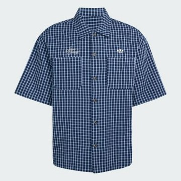 Adidas 愛迪達 Og Shirt LD3863 男 襯衫 短袖 上班 休閒 純棉 藍