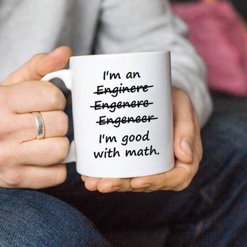 我是一個工程師我很擅長數學趣味馬克杯咖啡杯情侶水杯搞笑禮物