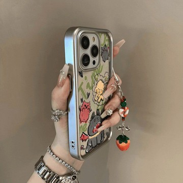 保護殼 可愛小狗適用相框蘋果1716手機殼iphone15pro14/13防摔12/11電鍍xs