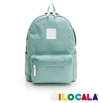 【CILOCALA】亮彩尼龍防潑水後背包-大-蛋石藍