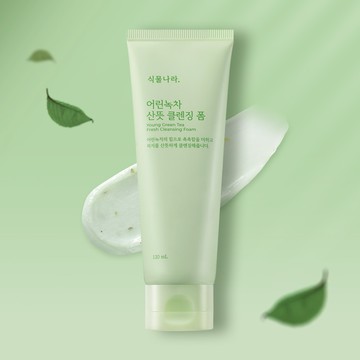 Shingmulnara Young Green Tea Refreshing Foam Cleanser 120ml