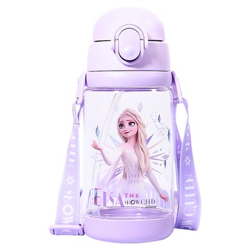 BEDDYBEAR 杯具熊 冰雪奇緣聯名款兒童水壺 一杯雙蓋 520ml  紫色  1個