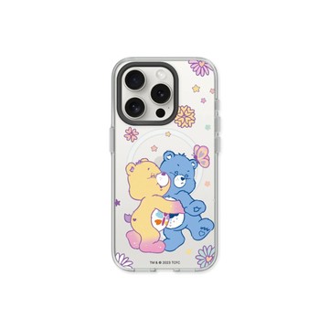 RHINOSHIELD iPhone 16/Plus/Pro/Max Clear MagSafe兼容 透明防摔磁吸手機殼｜相機鍵按鈕版｜Care Bears-抱一個