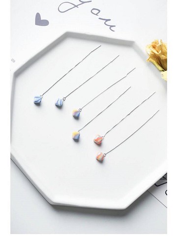 oone_n_only 手工925銀 陶瓷耳環