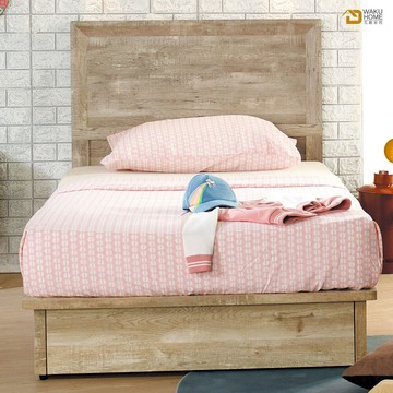 wakuhome 瓦酷家具  corey 復古工業生活3.5尺單人床組 a003-304-1+2