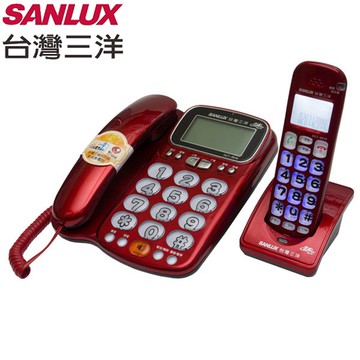 SANLUX 台灣三洋 聽筒增音數位無線子母電話機 DCT-8916