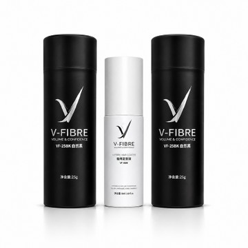【蓬鬆魔力粉】【V-FIBRE】電動噴霧髮粉神器補充組｜造型粉(大)2入＋定型液1入｜濃密蓬鬆 持久定型