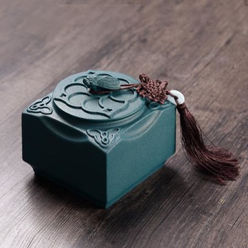 陶瓷茶葉罐大號 密封罐存儲罐 普洱茶紅茶綠茶罐茶倉支持LOGO雕刻