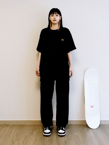 Bee-Tle Embroidery T-Shirt (Black)
