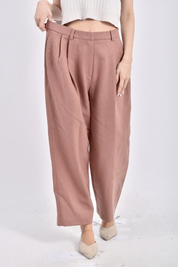 (XL) gracia高腰質感橘色長褲