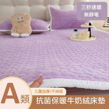 ✈新北發貨✨牛奶絨保暖床墊 大豆棉夾層床墊 三層加厚 秋冬床墊 家用軟墊 學生宿舍床褥 軟床墊 單人床墊 雙人床墊