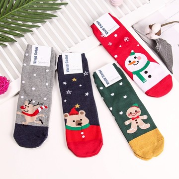 韓國襪 韓版襪 節慶襪子 聖誕襪 雪人襪 中筒襪 聖誕老人襪子 麋鹿襪 聖誕樹襪子 聖誕禮物薑餅人 台灣出貨 台灣賣家