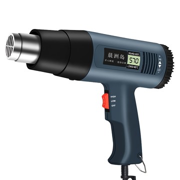 晨洲島 專業可調溫液晶恆溫熱風槍  1個