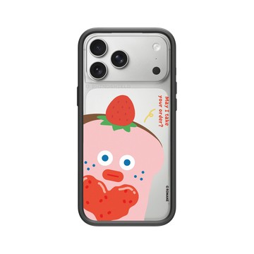 iPhone 17 Pro Max Mod NX -邊框背蓋組合 (相機按鈕) 黑 - Brunch Brother 早午餐兄弟 - 草莓吐司要不要夾蛋