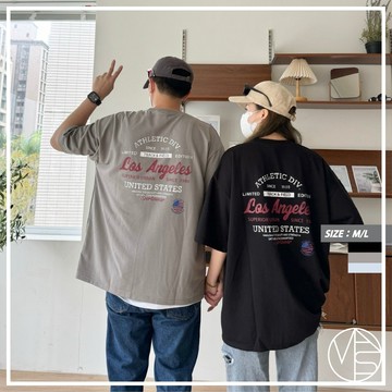 【MKST.STUDIO】LOS ANGELES美式印花短TEE 情侶T 美式印花 男生短袖 夏季短袖 韓國男裝