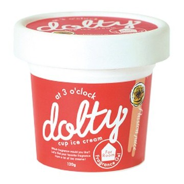 日本【Dolty】杯裝冰淇淋香氛凝膠-百香果汁