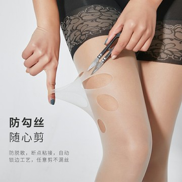 安全褲絲襪二合一防狼打底褲天鵝絨夏季超薄防走光任意剪連褲襪女