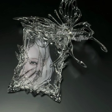 小眾透明蝴蝶卡套 高級感谷美配件 愛豆小卡磚拍立得照片保護套 追星學生專用