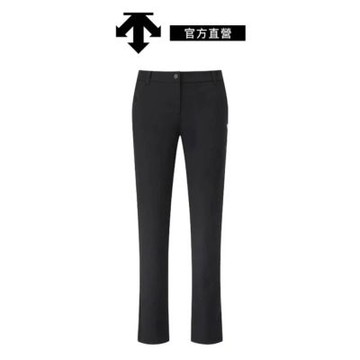 【DESCENTE】GOLF 迪桑特 女士 修身直筒高爾夫長褲(黑色)