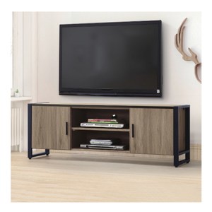 【MUNA 家居】鐵框灰橡5尺電視櫃/長櫃(T103)(共兩色)灰橡色