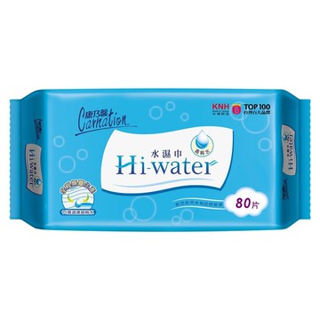 【蝦皮直營】康乃馨 Hi-water水濕巾80片(8入裝)(箱購濕巾)