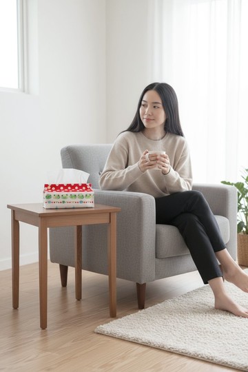 小青蛙-雙色面紙盒套