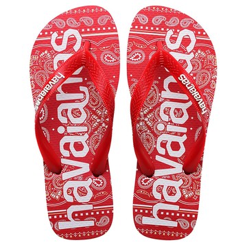 HAVAIANAS 哈瓦仕 TOP LOGOMANIA 紅色 變形蟲 人字拖 夾腳拖 中性 41484491440U