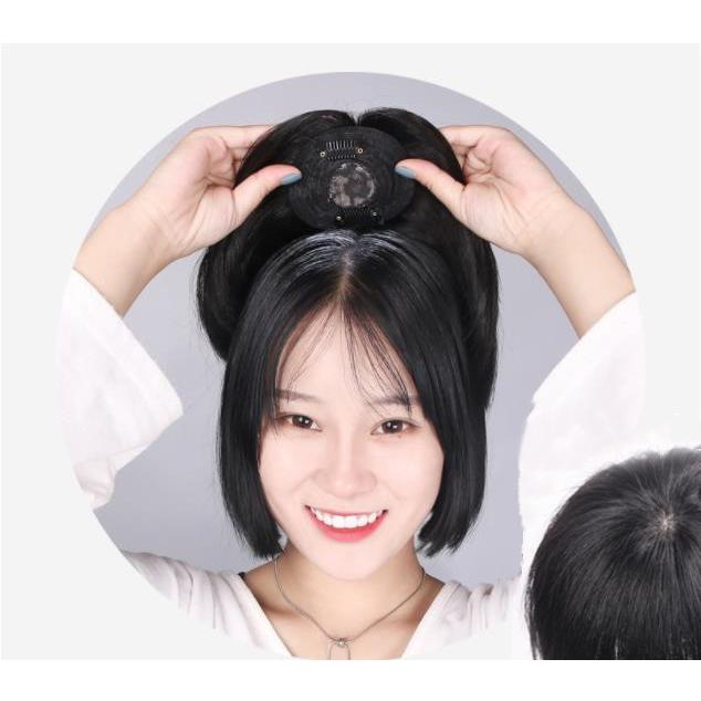 ヘアウィッグ 装いヘアピースレディースヘアピースつけ毛 部分かつら人毛100％