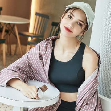 8:AT 運動內衣 M-XL(沁藍黑)