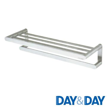 DAY&DAY 經典簡約 不鏽鋼毛巾置衣架 啞光銀