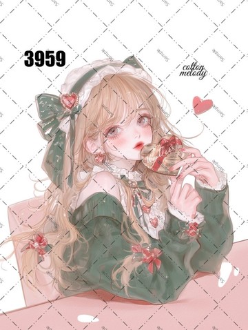 original sticker no.3959 人物貼紙 原創貼紙 原創人物貼紙 裝飾貼紙 cotton melody