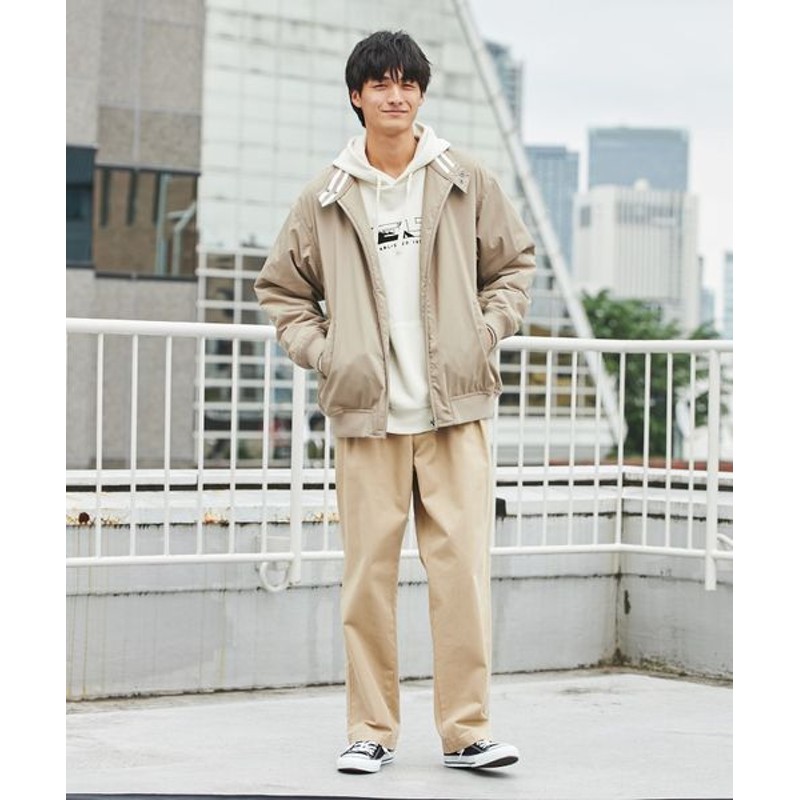 coen メンズ 中綿ドッグイヤーブルゾン BEIGE XL | LINEショッピング