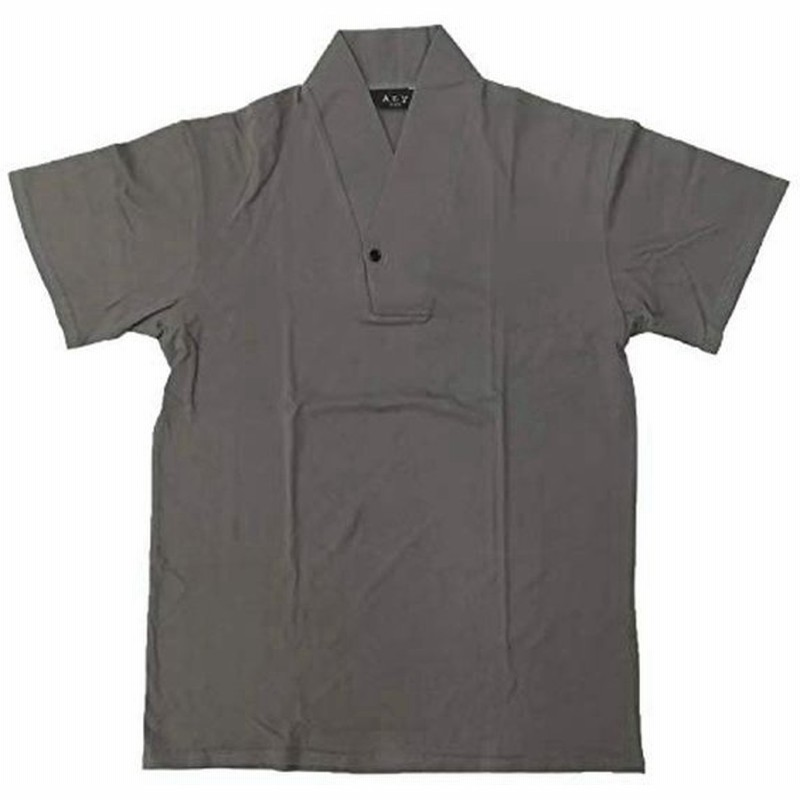 グレー 半襦袢 男 和装下着 インナー Tシャツ メンズ 衿付き 肌襦袢 肌着 浴衣 着物 甚平 作務衣 M 通販 Lineポイント最大0 5 Get Lineショッピング