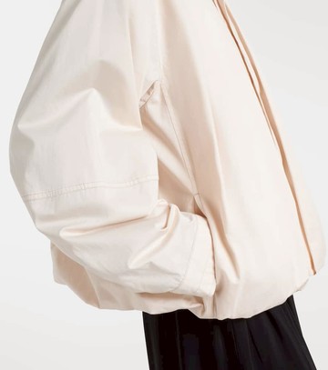 Lemaire Pleated cotton satin jacket