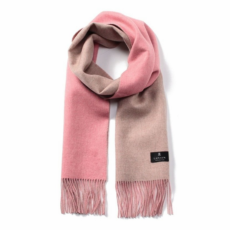 オーロラ Lanvin Collection ランバン コレクション カシミヤ 無地リバーシブルマフラー レディース ピンク Onesize Aurora 通販 Lineポイント最大1 0 Get Lineショッピング