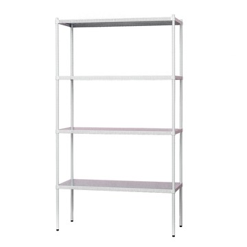 【dayneeds】極致美學 120x45x210公分四層烤白沖孔層架