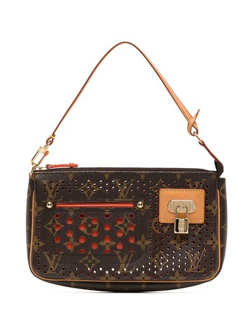 Louis Vuitton Pre-Owned - 2006 Pochette Accessoires clutch bag - women - PVC - One Size - Brown