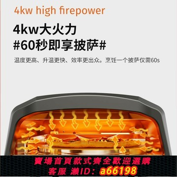 【台灣公司 可開發票】瑞馬披薩爐烤箱燃氣爐戶外擺攤披薩爐可折疊烤箱家用