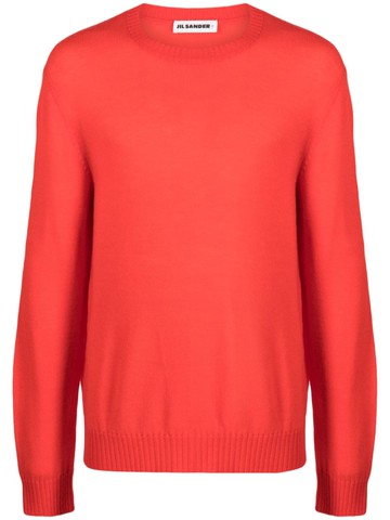 Jil Sander - logo-embroidered wool jumper - men - Wool - 50