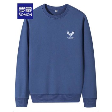 【直降】羅蒙男士休閑衛衣2025秋季中青年印花上衣時尚長袖T恤衫