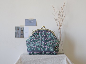 【NEW】花田 (小粉花) - 3way 花朵 口金包 側背包 手提包 客製化