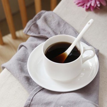 景德鎮純白骨瓷創意咖啡杯套裝簡約咖啡杯碟歐式花茶杯子